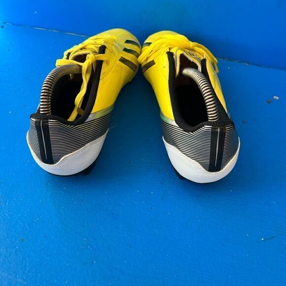 adidas F5 TRX FG Soccer Cleats Vivid Yellow with Black, used 1 time,SIZE 6 - Picture 4 of 6